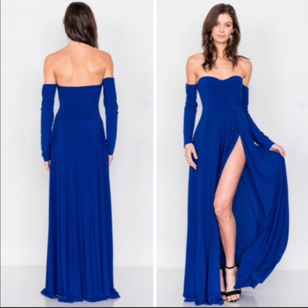 NWT Royal Blue Maxi Dress.